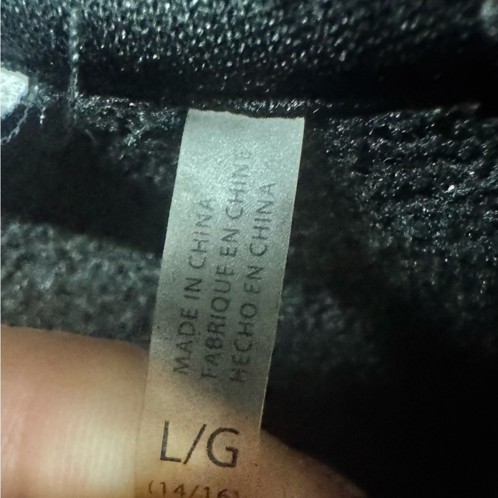 Dkny Black and Gray Teddy Jacket with Textured Design - Picture 4 of 5